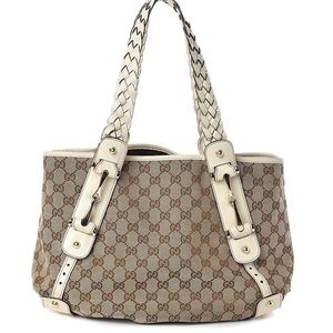 Gucci Pelham Beige Leather Hobo Bag